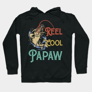 Reel Cool Papaw Fishing Gift Funny Hoodie